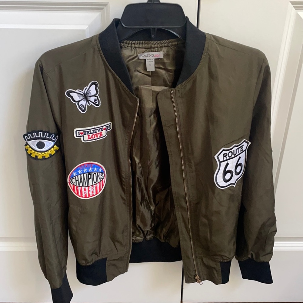 Bomber Jacket with Patches